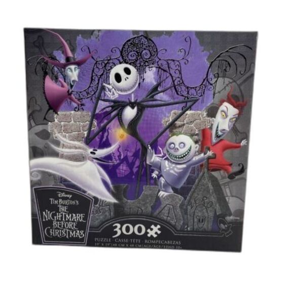 The Nightmare Before Christmas Puzzle 300 Piece Tim Burton - Disney Holiday NEW - Picture 1 of 6
